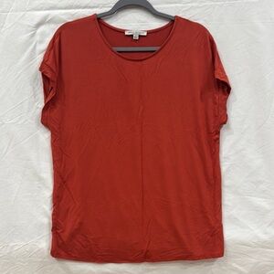 Dark rust orange shirt with Relaxed Fit